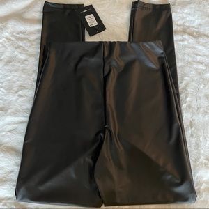 Faux leather pants!